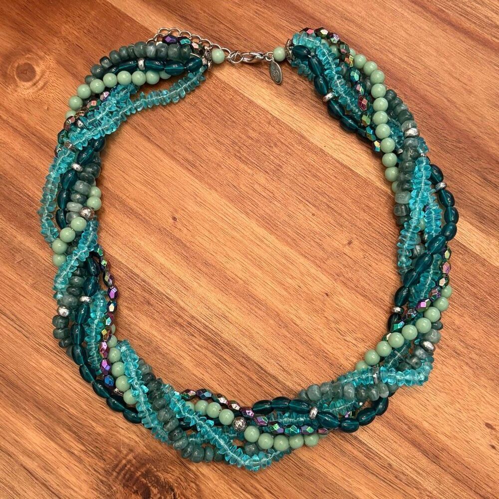 Premier | Beaded Twisted Layer Necklace | 19.5” Adjustable
